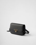 Saffiano Leather Flap Shoulder Bag - Image 4